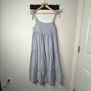 Zara linen maxi dress